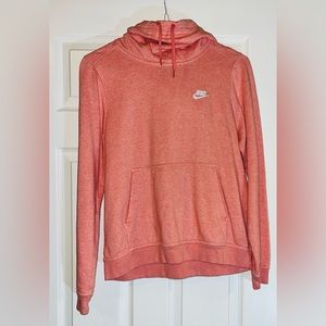 women’s M Nike coral colored hoodie